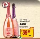 Oferta de Aurora - Espumante Moscotel Rose por R$39,99 em Super Muffato