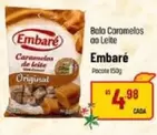 Oferta de Embaré - Bala Caramelos Ao Leite por R$4,98 em Super Muffato