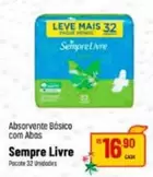 Oferta de Sempre Livre - Absorvente Básico Com Abas por R$16,9 em Super Muffato