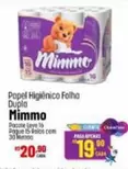 Oferta de Mimmo - Papel Higiênico Folha Dupla por R$20,9 em Super Muffato