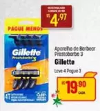 Oferta de Gillette - Aparelho De Barbear Prestobarba 3 por R$19,9 em Super Muffato