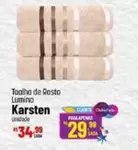 Oferta de Karsten - Toalha De Rosto Lumino por R$34,99 em Super Muffato