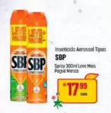 Oferta de SBP - Inseticida Aerossol Tipos por R$17,99 em Super Muffato