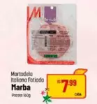 Oferta de Marba - Mortadela Italiano Fatiado por R$7,99 em Super Muffato