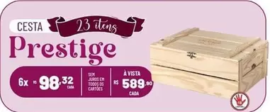 Oferta de Prestige - Cesta por R$589 em Super Muffato