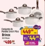 Oferta de Brinox - Conjunto De Panela Smart Plus por R$449,9 em Super Muffato