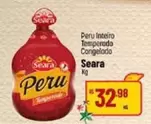 Oferta de Seara - Peru Inteiro Temperado Congelado por R$32,98 em Super Muffato