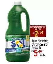 Oferta de Girando Sol - Agua Sanitária por R$5,49 em Super Muffato