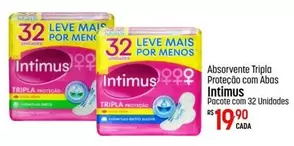 Oferta de Intimus - Absorvente Tripla Protecção Com Abas por R$19,9 em Super Muffato