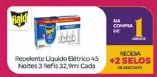 Oferta de Raid - Repelente Líquido Elétrico 45 Noites 3 Refis 3, 2, 9ml em Super Muffato