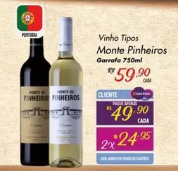 Oferta de Pinheiro - Vinho Tipos por R$59,9 em Super Muffato