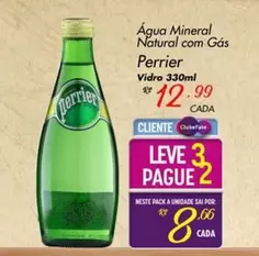 Oferta de Perrier - Água Mineral Natural Com Gás por R$12,99 em Super Muffato