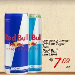 Oferta de Red Bull - Energético Energy Drink Ou Sugar Free por R$7,69 em Super Muffato