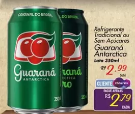 Oferta de Guaraná Antarctica - Refrigerante Tradicional Ou Sem Açúcares por R$2,99 em Super Muffato