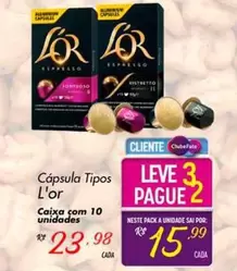 Oferta de Lor - Cápsula Tipos por R$23,98 em Super Muffato