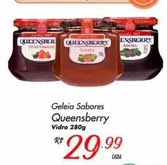 Oferta de Queensberry - Geleia Sabores por R$29,99 em Super Muffato