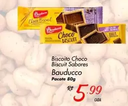 Oferta de Bauducco - Biscoito Choco Biscuit Sabores por R$5,99 em Super Muffato