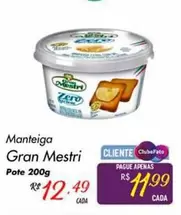 Oferta de Gran Mestri - Manteiga por R$12,49 em Super Muffato