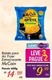 Oferta de McCain - Batata Para Air Fryer Extracrocante por R$14,99 em Super Muffato