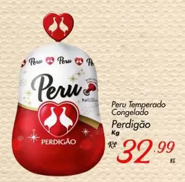 Oferta de Perdigão - Peru Temperado Congelado por R$32,99 em Super Muffato