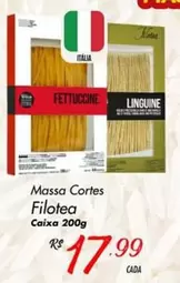 Oferta de Italia - Massa Cortes Filotea Caixa 200g por R$17,99 em Super Muffato