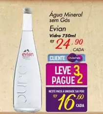 Oferta de Água Mineral Sem Gas por R$24,9 em Super Muffato