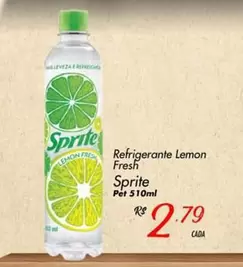 Oferta de Sprite - Refrigerante Lemon Fresh por R$2,79 em Super Muffato