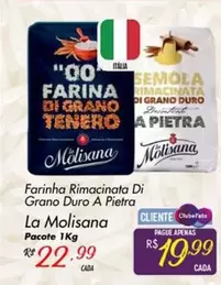 Oferta de Farina - Farinha Rimacinata Di Grano Duro A Pietra por R$22,99 em Super Muffato