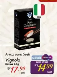 Oferta de Arroz Para Sush Caixa por R$17,99 em Super Muffato