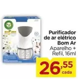 Oferta de Bom Ar -  Purificador De Ar Elétrico por R$26,55 em Carrefour