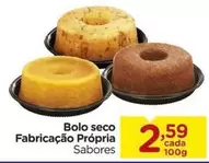 Oferta de Sabores - Bolo Seco Fabricação Própria por R$2,59 em Carrefour