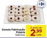 Oferta de Sabores - Donuts Fabricação Própria por R$2,99 em Carrefour