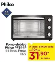 Oferta de Philco - Forno Elétrico Pfe44p por R$319 em Carrefour