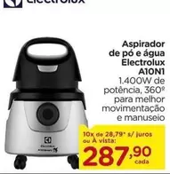 Oferta de Electrolux - Aspirador De Pó E Agua A10N1- por R$287,9 em Carrefour