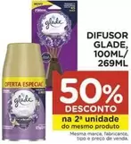 Oferta de Glade - Difusor, 100ml/ 269ml em Carrefour