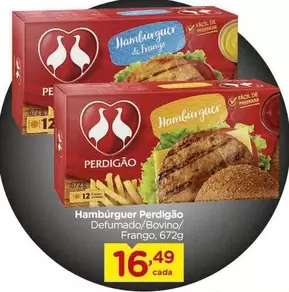 Oferta de Perdigão - Hambúrguer por R$16,49 em Carrefour