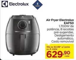 Oferta de Electrolux - Air Fryer EAF50 por R$629,9 em Carrefour