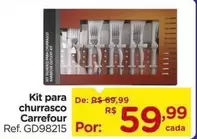 Oferta de Carrefour - Kit Para Churrasco por R$59,99 em Carrefour