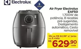 Oferta de Electrolux - Air Fryer EAF50 por R$629,9 em Carrefour