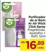 Oferta de Bom Ar - Purificador De Ar Air Wick Click Spray por R$16,89 em Carrefour