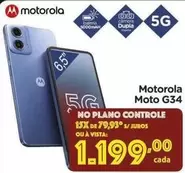 Oferta de Motorola - Moto G34 por R$1199 em Carrefour