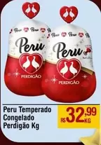 Oferta de Perdigão - Peru Temperado Congelado por R$32,99 em Super Muffato