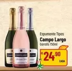 Oferta de Campo Largo - Espumante Tipos por R$24,9 em Super Muffato