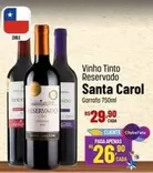 Oferta de Vinho Tinto por R$29,9 em Super Muffato