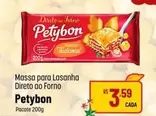 Oferta de Petybon - Massa Para Lasanha por R$3,59 em Super Muffato