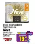 Oferta de Neve - Papel Higiênico Folha Tripla Supreme por R$20,9 em Super Muffato