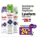 Oferta de Lysoform - Desinfetante Aerossol Fragrâncias por R$26,9 em Super Muffato