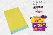 Oferta de Atlântica - Toalha De Banho Praia por R$66,89 em Super Muffato