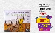 Oferta de Jogo De Jarra + Tação Coqueiro Pratic Casa por R$99,99 em Super Muffato