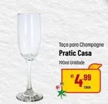 Oferta de Casa - Taça Para Champagne Pratic por R$4,99 em Super Muffato